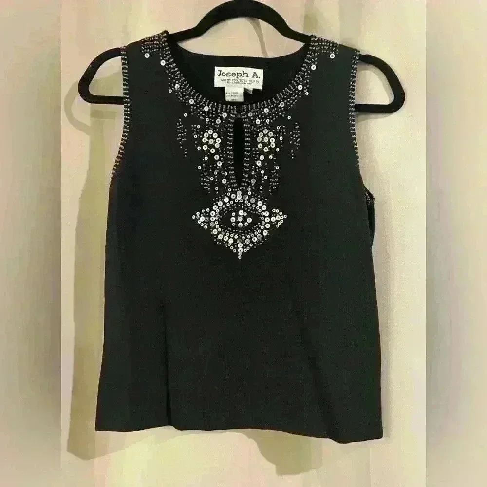 Women’s Black Joseph A. Sleeveless Top